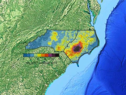 Study Reveals Air Pollution Inequities Linked to Industrial Swine Facilities Are Detectable from Space